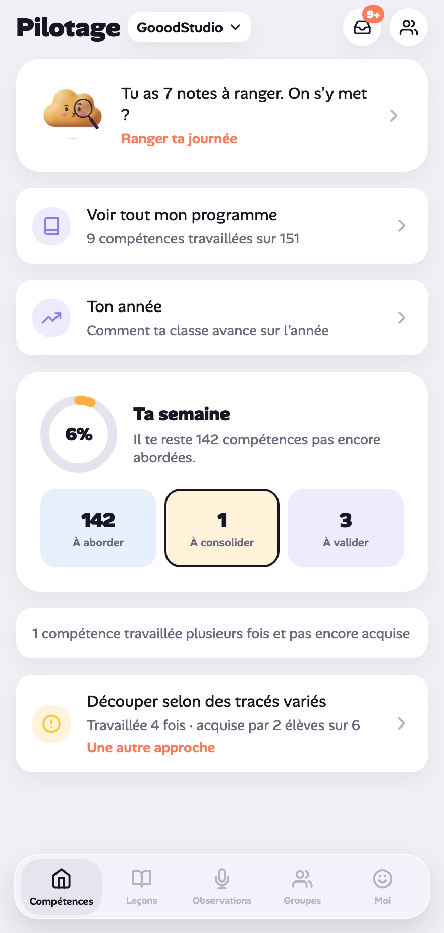 Capture auto : le tableau de bord.